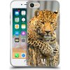 Pouzdro a kryt na mobilní telefon Apple Pouzdro HEAD CASE Apple iPhone 8 DIVOČINA – LEOPARD