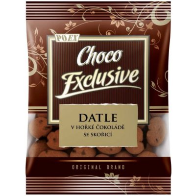 Poex Datle v hořké čokoládě se skořicí 150 g