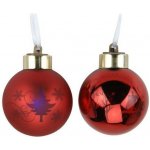 LED dioda Závěs 60mm Koule sklo červená s měnící barvu mix – Hledejceny.cz