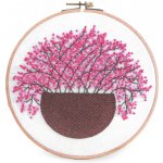 Stoklasa Vyšívací sada s předtištěným motivem 940151/1 růžové květy 15x22cm – Hledejceny.cz