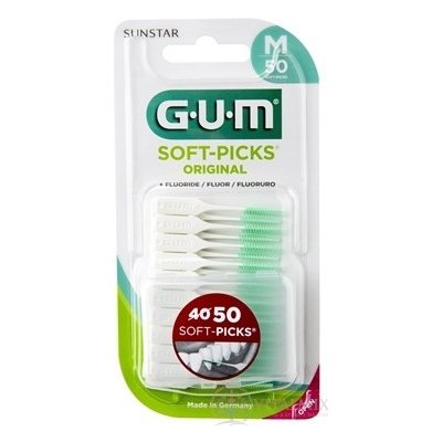 Gum Soft-Picks mezizubní kartáček gumový s fluoridy Medium 50 ks – Zboží Dáma