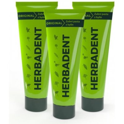 Herbadent Original bylinná 3 x 75 g – Hledejceny.cz