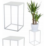 DekorStyle květinový stojan Ilja 40 cm bílý – Zboží Dáma DekorStyle květinový stojan Ilja 40 cm bílý – Zboží Dáma