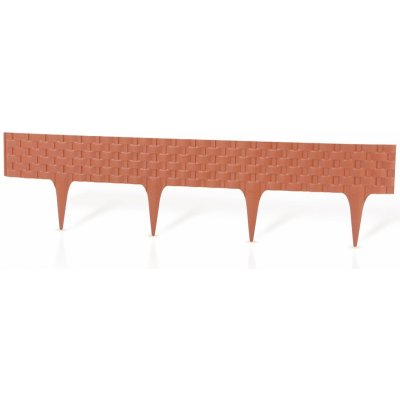 Gardenplast Zahradní palisáda Rattan Palisade 9,5 cm / 0,8 m terakota 1 ks