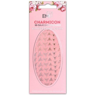 E.Mi Charmicon 3D Silicone Stickers Lunula 2 Gold/Silver samolepka – Zboží Mobilmania