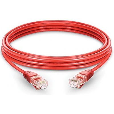 PremiumCord sputp02R Patch UTP RJ45-RJ45 level 5e, 2m, červený – Hledejceny.cz