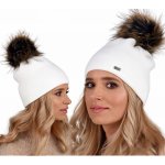 Fashionweek dámská zimní čepice s bambulí ZIZI15/A13 Bílá – Hledejceny.cz