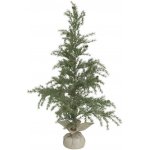Chic Antique Zasněžený vánoční borovicový stromek v jutě a se šiškami Pine Tree - 60*120 cm - Chic Antique – Hledejceny.cz