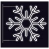 Vánoční osvětlení CITY Illuminatoins SM-999057B Vločka šestiramenná s konzolí studená bílá