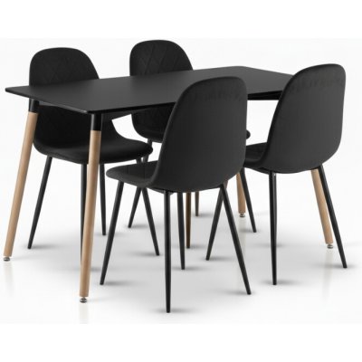 Textilomanie stůl Adria + židle Asti 1 + 4 – Zboží Dáma