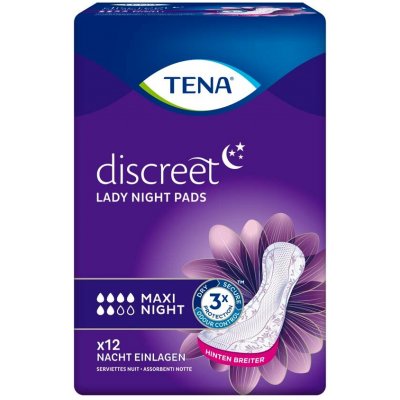 TENA Lady Discreet Maxi Night absorpční vložky pro ženy 12 ks – Zboží Mobilmania