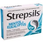 STREPSILS MENTOL A EUKALYPTUS ORM 0,6MG/1,2MG PAS 24 – Hledejceny.cz