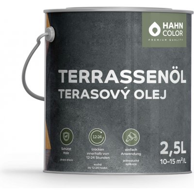 Hahn Color Terasový olej 2,5 l Mahagon – Zboží Mobilmania