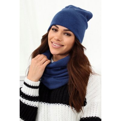 Fashionweek dámská čepice a šála cashmere touch S2468 Jeans – Hledejceny.cz