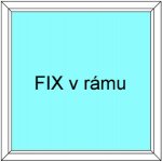 Ekosun Plastové okno Ekosun 6 Jednodílné Fix v Rámu 100x150 Bílá - Bílá – Zboží Mobilmania