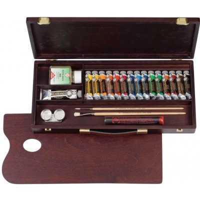 Olejové barvy Rembrandt Box Traditional / 15x15 ml + 1x40 ml + příslušenství – Hledejceny.cz