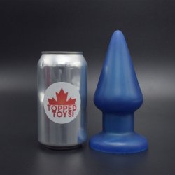Topped Toys The Grip 80 Blue Steel, prémiový silikonový anální kolík 15 x 6,4 cm