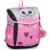 Školní batoh Bagmaster aktovka Prim 24 A kočka růžová