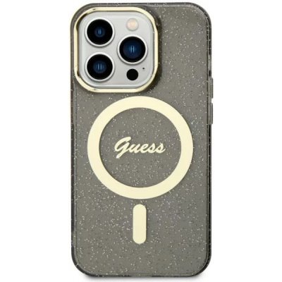 Pouzdro Guess iPhone 11 / Xr Glitter Gold MagSafe černé – Zbozi.Blesk.cz