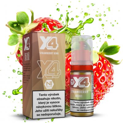 X4 Bar Juice Jahoda a kiwi 10 ml 20 mg – Hledejceny.cz