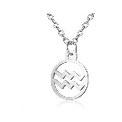 Šperky4U Ocelový řetízek s přívěškem znamení vodnář OPD0140-11 – Zboží Mobilmania