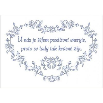 Beruška Vyšívání k zavěšení 70x50 cm pozitivní energie – Sleviste.cz