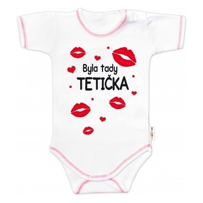 Baby Nellys Body krátký rukáv s vtipným textem Byla tady tetička – Zboží Mobilmania