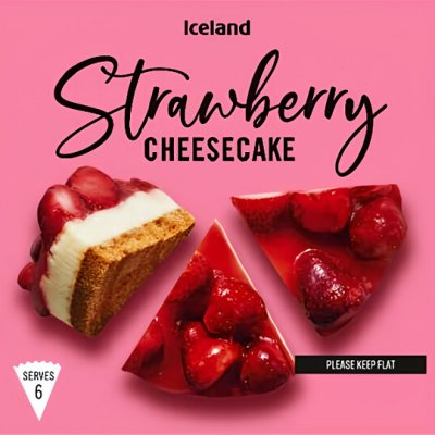 Iceland Cheesecake s jahodami 540g – Zboží Dáma