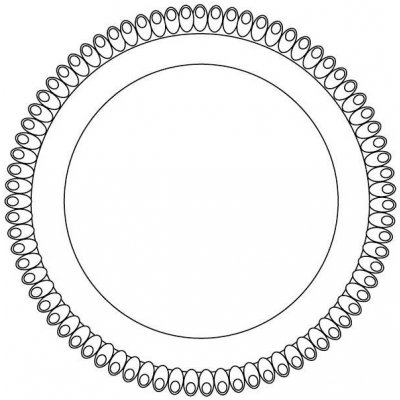 Alcas Tác plastový bílý kruh 34cm