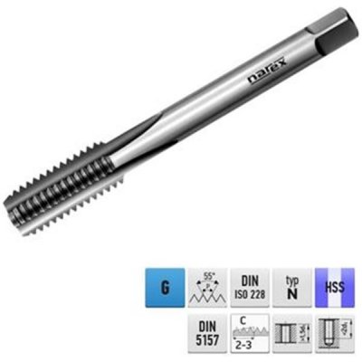 Narex Ždánice 041530030023300 - Závitník sadový G 1 1/4" stoupání 11P na palec ("), č. III, HSS typ 0302 – Hledejceny.cz