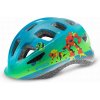 Cyklistická helma R2 Bunny lesklá modrá/zelená/červená 2022