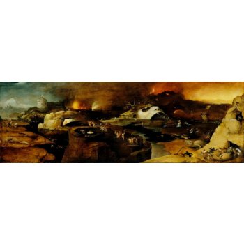 Reprodukce - Obraz panorama DDSO-2457 Hieronymus Bosch - Peklo