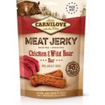 Carnilove Dog Meat Jerky kuře a kančí maso tyčinka 100 g
