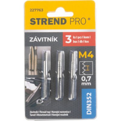 Zavitnik Strend Pro, M4, 0,7 mm, DIN352, bal. 3 ks – Hledejceny.cz