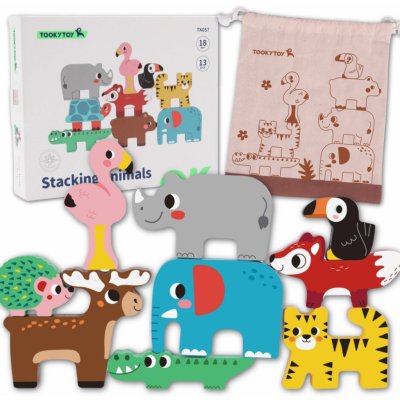 Tooky Toy kostky zvířata 9 kusů – Zboží Mobilmania