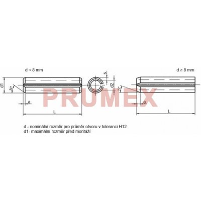 Kolík pružný DIN 1481-4x50 – Sleviste.cz