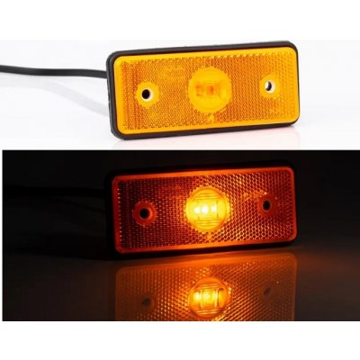 Svítilna poziční 12v/24v 110x45 3xled, oranžová, kabel 0,5m 0079096_A, , , – Hledejceny.cz