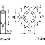 JT Sprockets JTF339-18RB | Zboží Auto