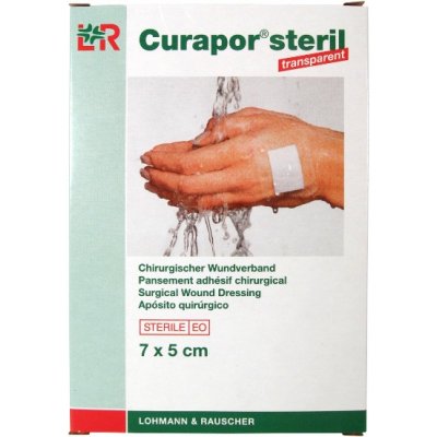 Curapor Transparent sterilní náplast 7 x 5 cm 5 ks – Hledejceny.cz