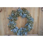 L.M. Dekor Luxusní glitrované věnce – zlatostříbrné barvě 45cm – Sleviste.cz