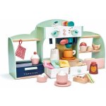 Tender Leaf Toys Dřevěná kavárna Ptačí hnízdo Bird's Nest Café s vypracovanými doplňky a nálepkami – Hledejceny.cz