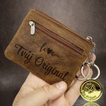 Klíčenka Malé kožené pouzdro kapsa na drobné s monogramem nebo textem dodá šmrnc a originalitu – Hledejceny.cz