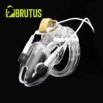 Brutus Volt Cage Electro Chastity Cage Clear – Zboží Mobilmania