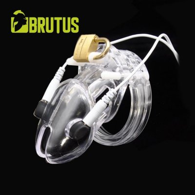 Brutus Volt Cage Electro Chastity Cage Clear – Zboží Dáma