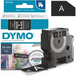 Dymo 53721 páska D1 24 mm černá bílý tisk 7 m