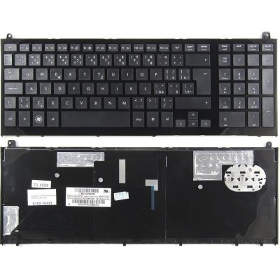 česká klávesnice HP Probook 4520 4525 černá CZ/SK