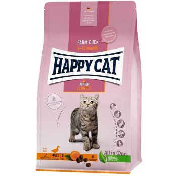 Happy Cat Supreme KITTEN & JUNIOR Junior Land Ente 4 kg