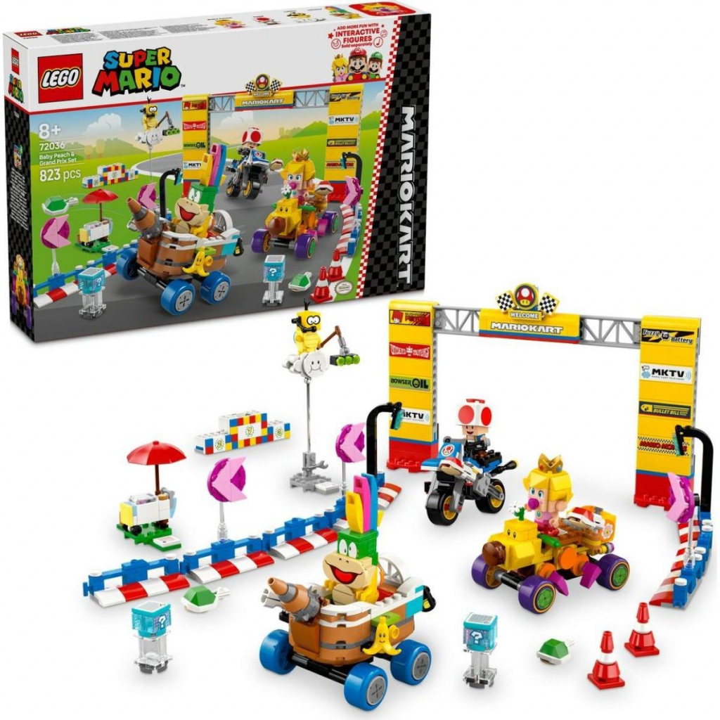 LEGO Super Mario™ 72036 Mario Kart™ – Baby Peach a sada Grand Prix
