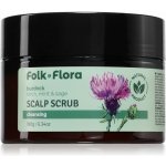 Folk&Flora Peeling na pokožku hlavy Lopuch 180 g – Hledejceny.cz