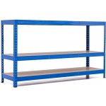 Trestles RH Regál 900 x 1600 x 300 mm 3 police šedá – Zboží Mobilmania